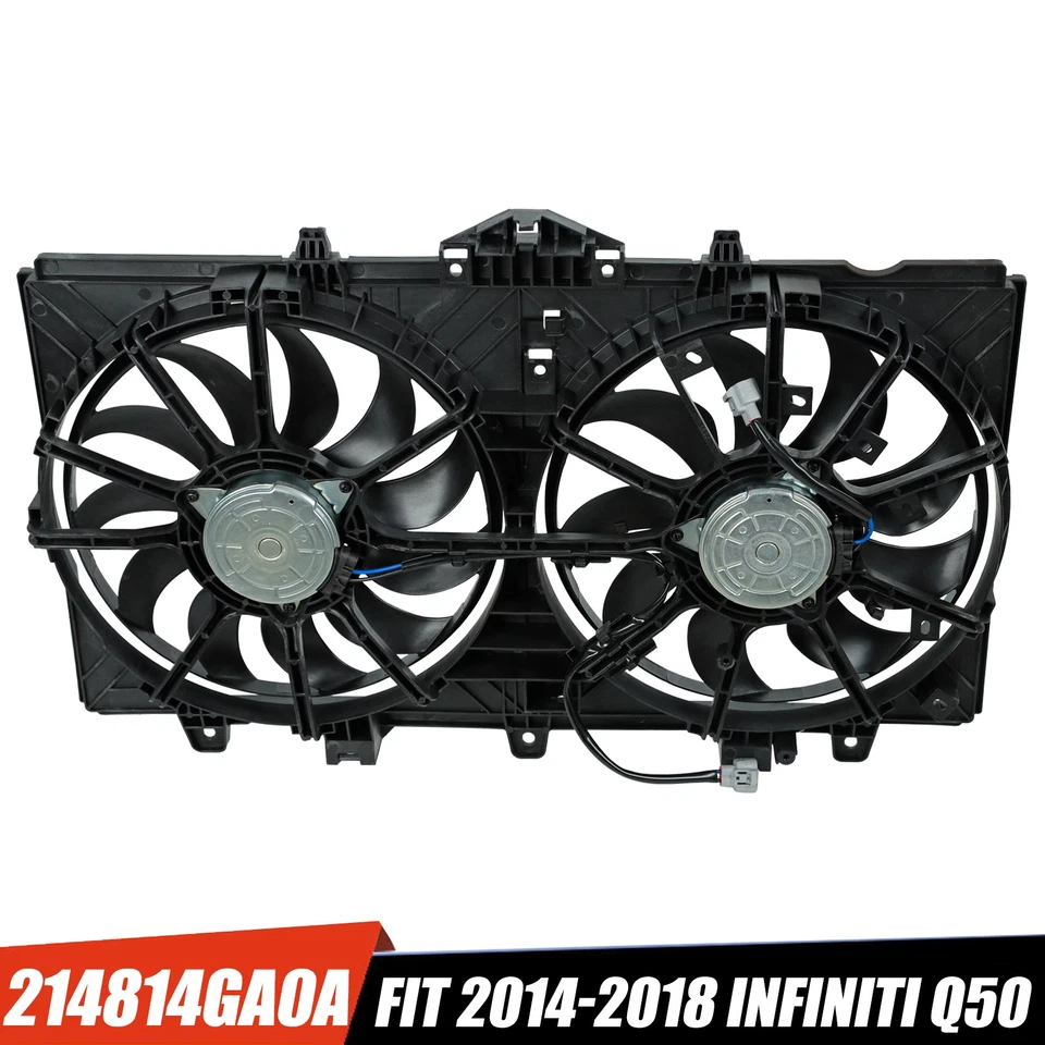 AC Radiator Condenser Fan For 2014-2018 Infiniti Q50 2.0/3.0/3.5/3.7L 214814GA0A Foto 1 de 4