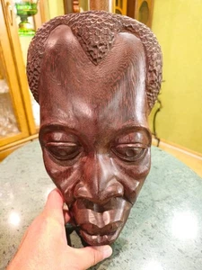 Máscara África Ébano Pesado Somalia Magadisha 1993 - Imagen 1 de 10
