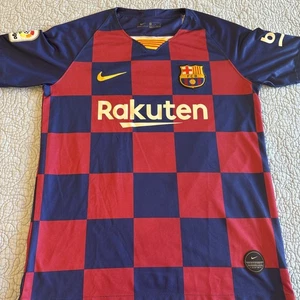 Nike FCB Barcelona Rakuten Messi Mens Medium Dri-Fit Soccer Jersey - Picture 1 of 9