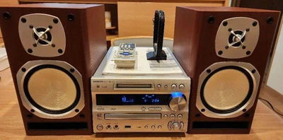 ONKYO FR-N7FX Enregistreur CD MD Compact Disk Silver AC100V Fonctionne Confirmé - Photo 1/4