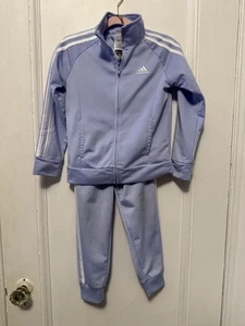 Kids Adidas Originals Primeblue Superstar Tracksuit Violet Tone White Size 6 - Picture 1 of 9