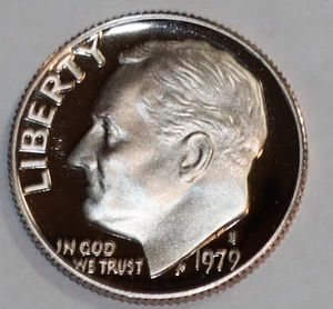 Gem 1979-S Proof Ultra-Cameo TYPE-2 Roosevelt Dime - Picture 1 of 3