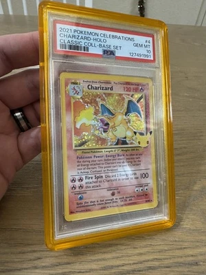 2021 Pokémon Charizard Holo PSA 10 4/102 Celebrations Classic Collection - Image 1 of 2