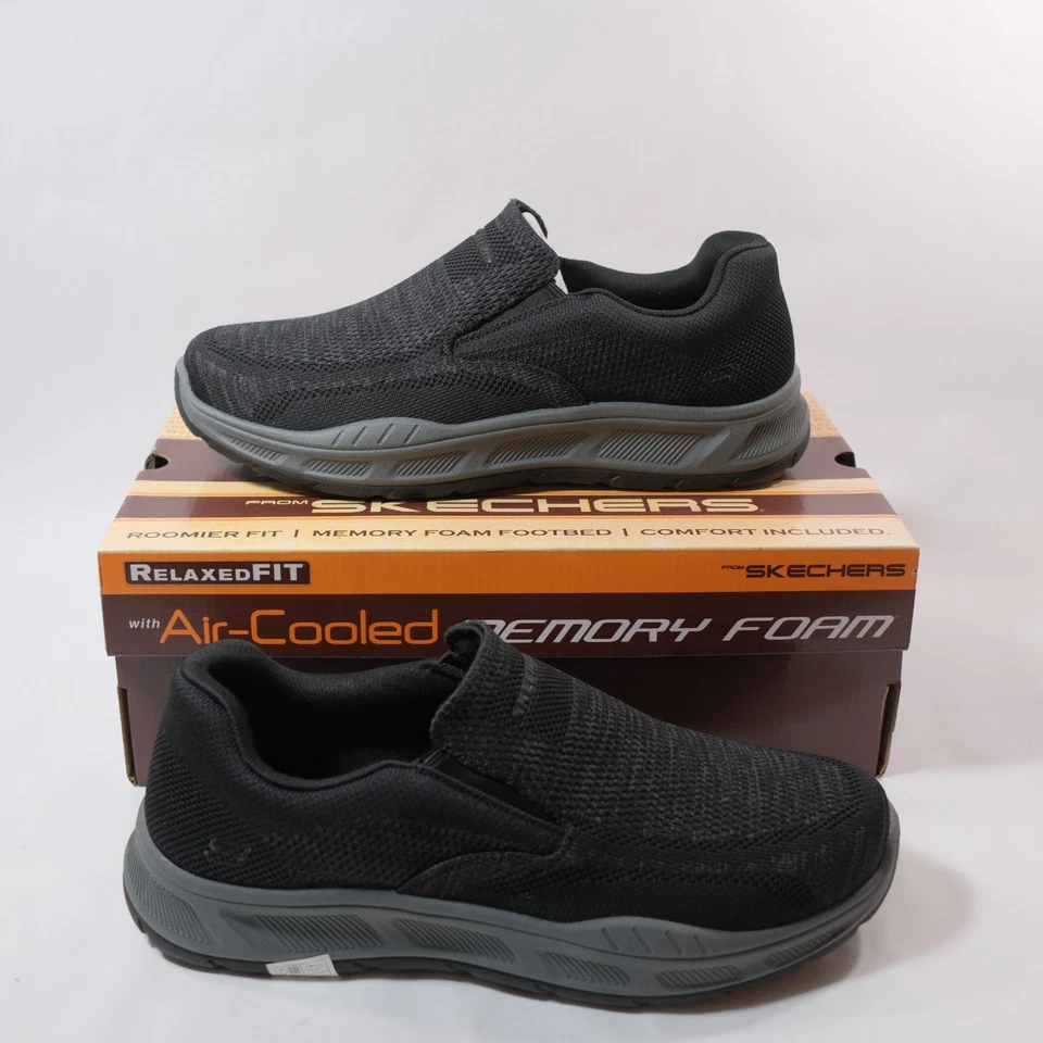 Skechers Men's Cohagen - Knit Walk Slip-On 204849WW Blk Sz 13