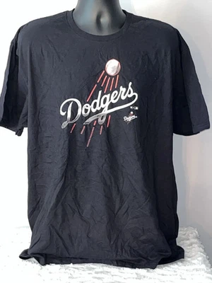 CAMISA NEGRA MANGA CORTA DE BÉISBOL FANÁTICOS DE LOS ANGELES DODGERS PARA HOMBRE talla 5xl T Foto 1 de 4