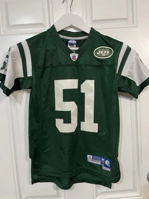 Camiseta juvenil New York Jets NFL #51 Vilma verde blanco talla mediana (10-12) Reebok Foto 1 de 4