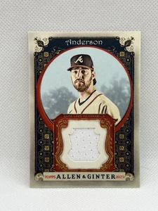 2023 Topps Allen & Ginter, Ian Anderson Relic Patch, #AGRB-IA, Braves, NM/Mint - Picture 1 of 2