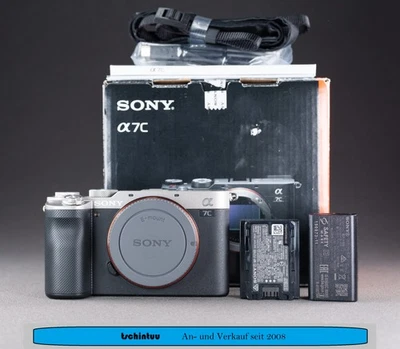 Sony Alpha a7C 24,2MP Silber Nur Gehäuse 5.800 Auslösungen Sehr Gut OVP - Bild 1 von 4