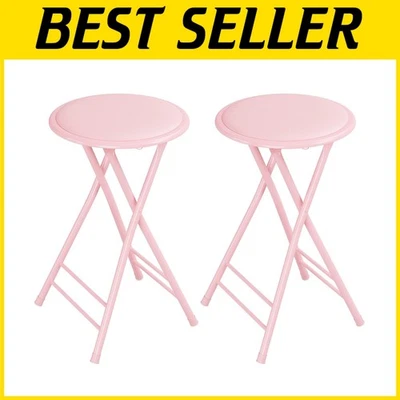 Portable Kitchen Stools - Set of 2 Foldable Chairs - Image 1 of 4