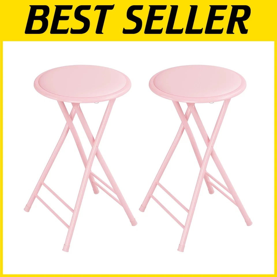 Portable Kitchen Stools - Set of 2 Foldable Chairs - Image 1 of 4