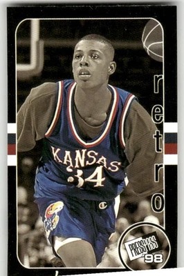 Pase de prensa 1998 doble amenaza #RT-8 Paul Pierce Retros Kansas Jayhawks Foto 1 de 2