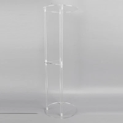 Clear Small Acrylic Drink Table Minimalist Small Round Side Table For Living⊹ - Image 1 of 4