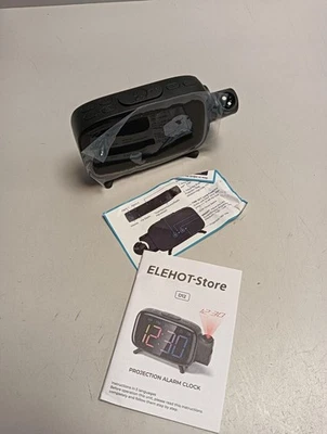 ELEHOT-Store Projektionswecker,Radiowecker Funkuhr Digital 4 Projektionshelligk - Bild 1 von 4