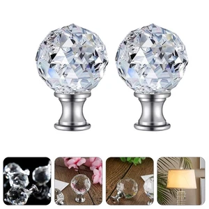 2pcs Lamp Shade Lamp Finial Caps Knob Lamp Decoration for Table Lamp Floor Light - Picture 1 of 12