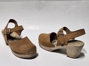 Lotta From Stockholm braune Clogs Low Wood geöltes Nubuk Größe 37 / US 6,5 - Bild 1 von 7