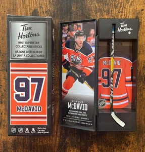 2019-2020 Tim Hortons NHL Superstar Collectible Mini Hockey Stick Connor McDavid - Picture 1 of 1