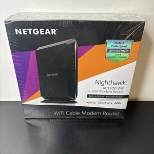 NETGEAR Nighthawk AC1900 C6900 Kabel WLAN Modem Router Dwuzakresowy Nowy/Zapieczętowany - Zdjęcie 1 z 3