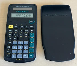 TEXAS INSTRUMENTS TI-30 ECO RS Calculatrice Calculatrice Calculator Kalkulator - Photo 1/18