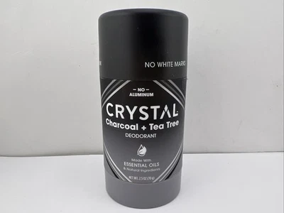 Desodorante em bastão sólido cristal magnésio sem alumínio, carvão e árvore do chá, 2,5 0z - Imagem 1 de 4