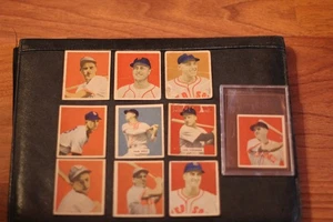 10 diff. Bowman 1949 béisbol Boston Red Sox, incl. Dimaggio, Doerr, Pesky - Imagen 1 de 2