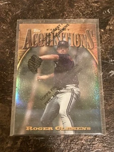 1997 Topps Finest Gold Refractor Roger Clemens #344 Rare w/ PEEL NM - Picture 1 of 3