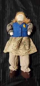 Vintage Dan Dee Walmart Mitarbeiter Mitarbeiter 21 Zoll Plüsch Stofftier Stoffpuppe Spielzeug - Bild 1 von 5