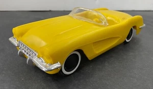 C16 PMC 1958 CHEVROLET CORVETTE CONV. PROMO FRICTION Yellow Vintage 1/25 - Picture 1 of 5