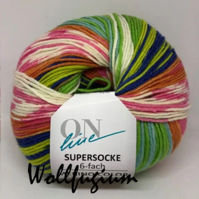 ONline Supersocke 6-f Sort. 372 Merino Color 3078 - Bild 1 von 2