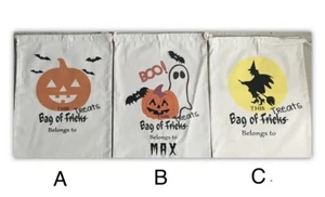 Personalized Trick or Treat Bag - Halloween Bag - Candy Bag - Halloween Sack - Picture 1 of 7
