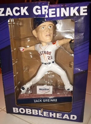 Zach Greinke Houston Astros Bobblehead MLB 2021 SGA New Box Damaged - Image 1 of 4