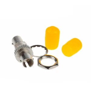 10Pcs Fiber Optic Adaptor ST to ST Singlemode Single Cable Connector Coupler - Photo 1/6