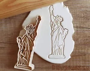 Estatua de la Libertad EE. UU. símbolo monumento cortador de galletas edificio pastelero - Imagen 1 de 6