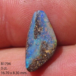 Boulder massiver Opal 3,00 TCW 100% natur massiv einsetzfertig Schmuck B1794 - Bild 1 von 3