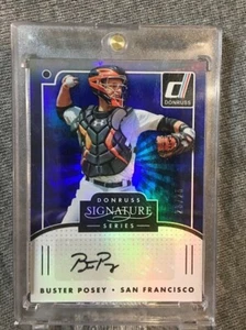 Buster Posey 2016 Panini Donruss #D /25 SIGNATURE SERIES BLUE AUTO SF HOF"Er  - Picture 1 of 4