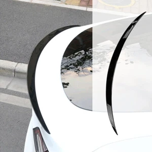 1.5M Universal Car Rear Trunk Spoiler Lip Roof Tail Wing Trim Accessories Black - Picture 1 of 11