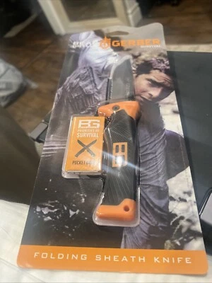 Gerber Bear Grylls Folding Knife Sheath EDC Outdoor Camping Hunt Fish Serrated - Image 1 of 2