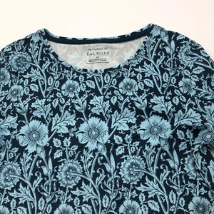 Camiseta Talbots The Talbots XS Floral Azul Mujer Cuadros Manga Larga Top Camisa - Imagen 1 de 8