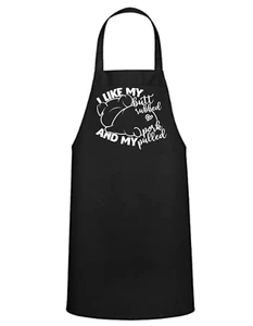 BBQ APRON: Durable Commercial-Grade 100% Spun Polyester Funny Grilling Apron - Picture 1 of 1