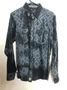 Wrangler Rock 47 Shirt Herren mittel Knopf Western Cowboy Rodeo - Bild 1 von 4
