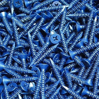 PLATONIX (500) 3/16" X 1-1/4" Phillips Flat Head Masonry Concrete Screw Tapcon Anchor