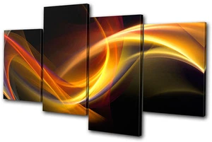 Abstraktes Design MULTI LEINWAND WANDBILD Bild Druck VA - Bild 1 von 1