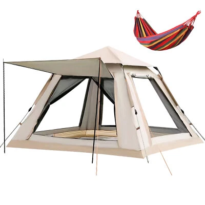 Tienda emergente automática instantánea para 3-4 personas para mochileros al aire libre camping senderismo Foto 1 de 2