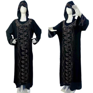 African Dashiki Women Abaya Dress Kaftan Moroccan Oversized Dubai Dress Gown - Picture 1 of 21