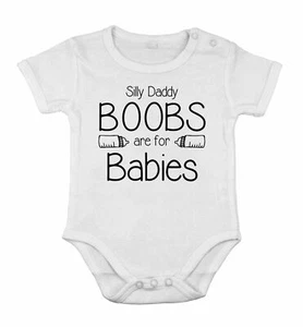 Baby boobs are for babies Bodysuit Romper Newborn infant special Shower gift - Picture 1 of 5
