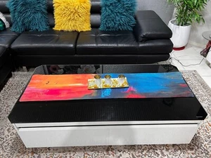 Nick Scali Black Leather Couch for Sale - Picture 1 of 6