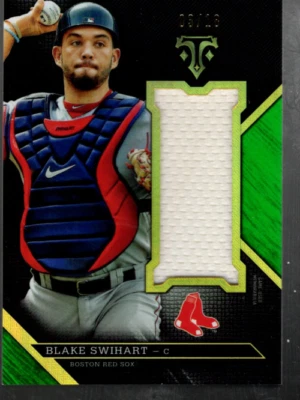 B5460- 2016 Triple Threads Unity Relics Emerald #UJRBST Blake Swihart Jersey /18 - Image 1 of 2