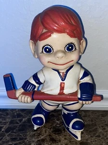 Vintage Atlantic Mold Red & White Hockey Player #1 NHL Statue Figure 10" Tall - Picture 1 of 3