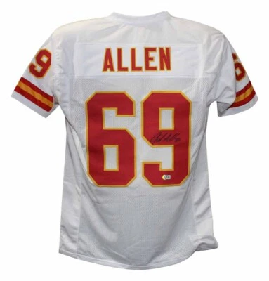 Jersey blanco estilo profesional autografiado/firmado de Jared Allen BAS 40096 Foto 1 de 3