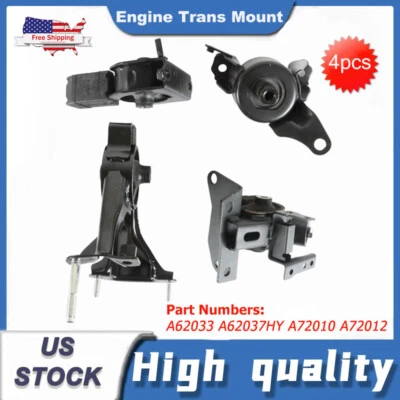Front Rear Motor & Trans Mount Kit 2005-2010 For Scion TC 2.4L Automatic A62033 Foto 1 de 4