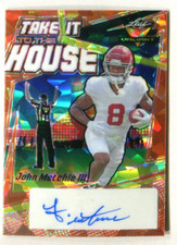 2022 Leaf Valiant Take ITT House Crystal Orange John Metchie III 10/20 A38 275